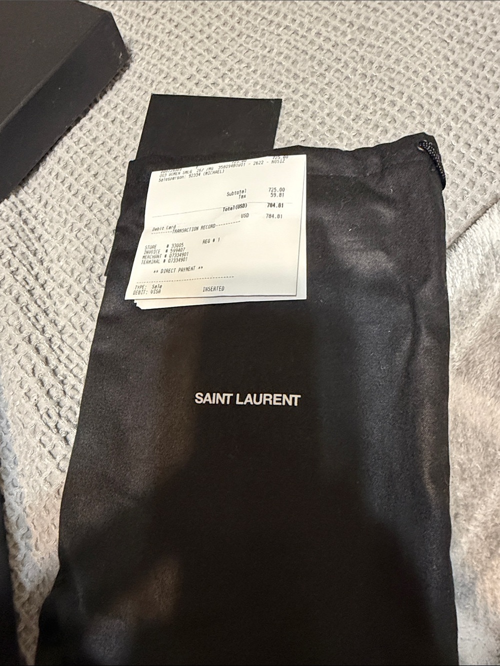 Saint Laurent Black Gift Bag and Box Set - Picture 2 of 4